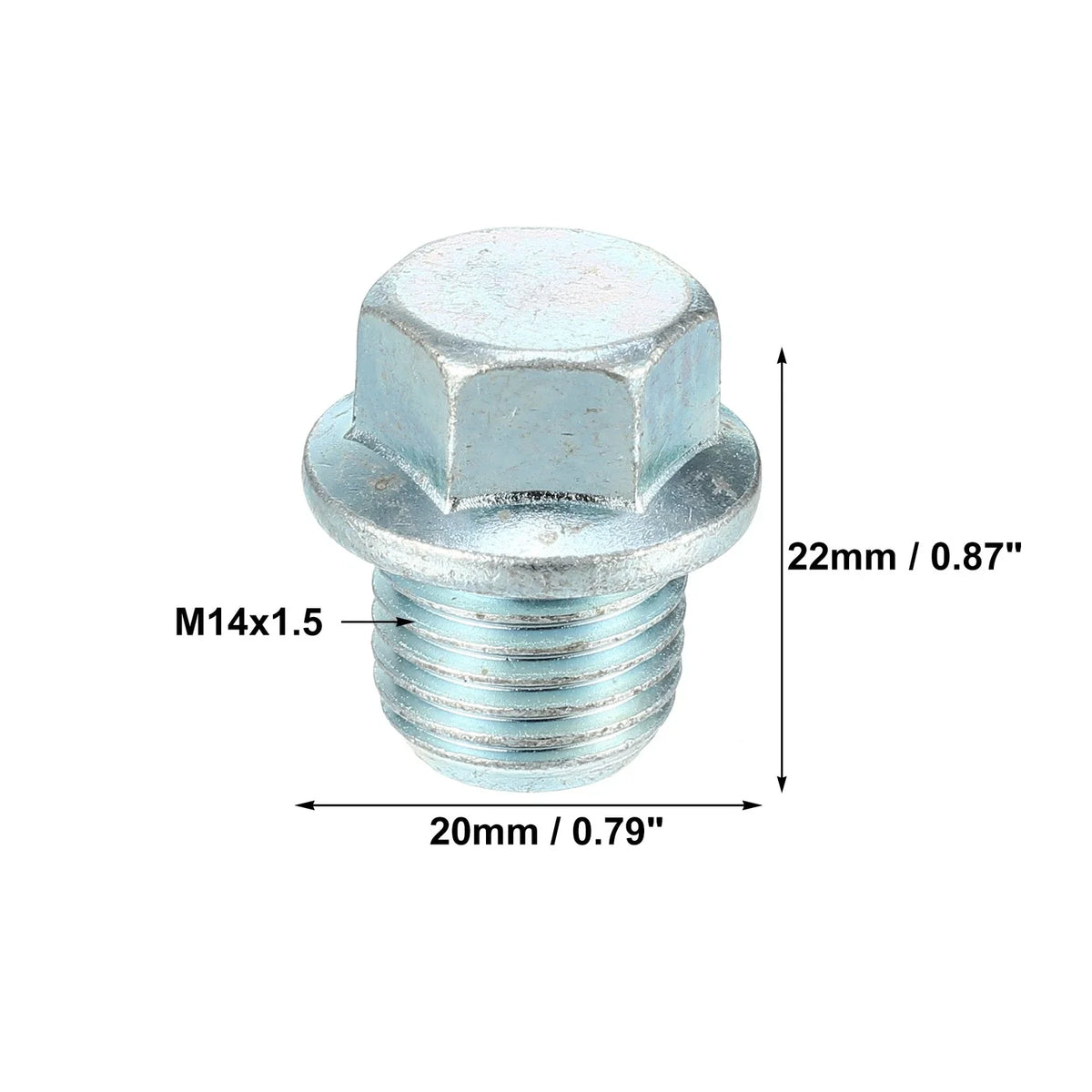 Set of 4 M14x1.5 Oil Drain Plugs with Washers MD050316 for Mitsubishi