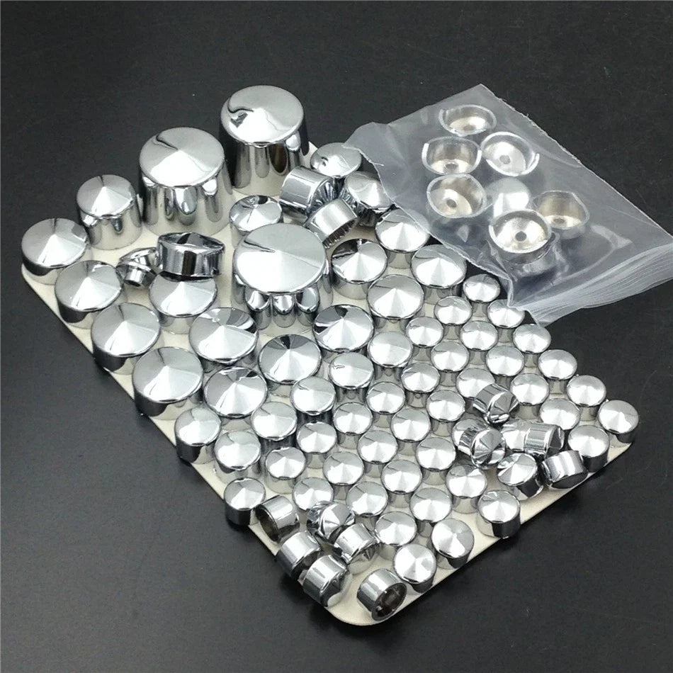 Chrome Bolt Toppers Caps for Harley Davidson Softail Twin Cam (2000–2006)