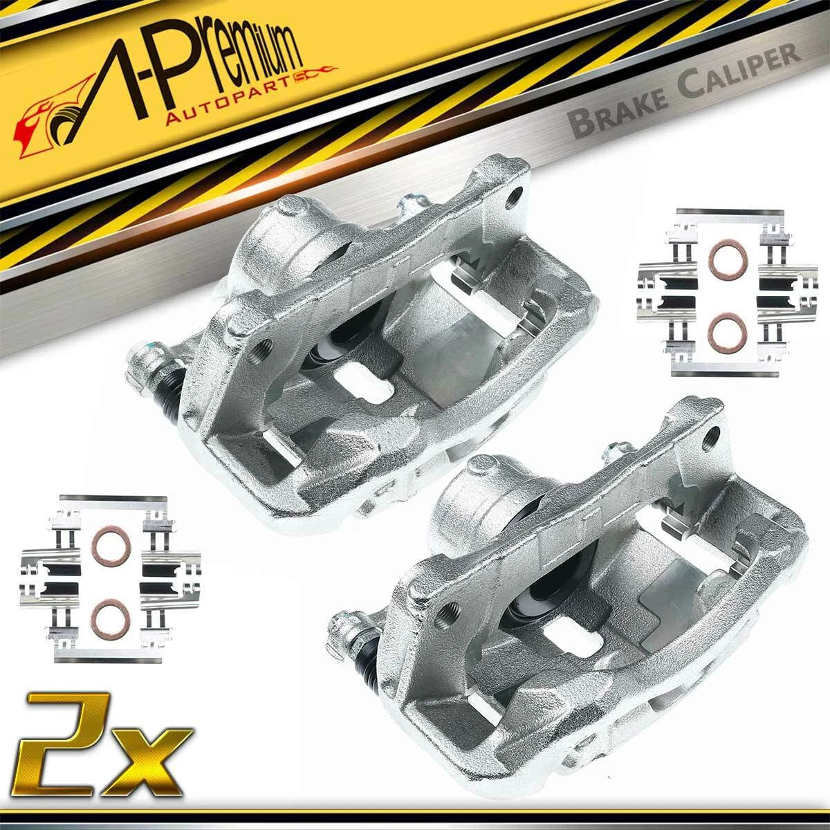 Front Brake Caliper Set for Mazda 3 Sport, CX-3 (2014–2018) - B4Y03399ZB, B4Y03398ZB, 19-B7158, 19-B7159