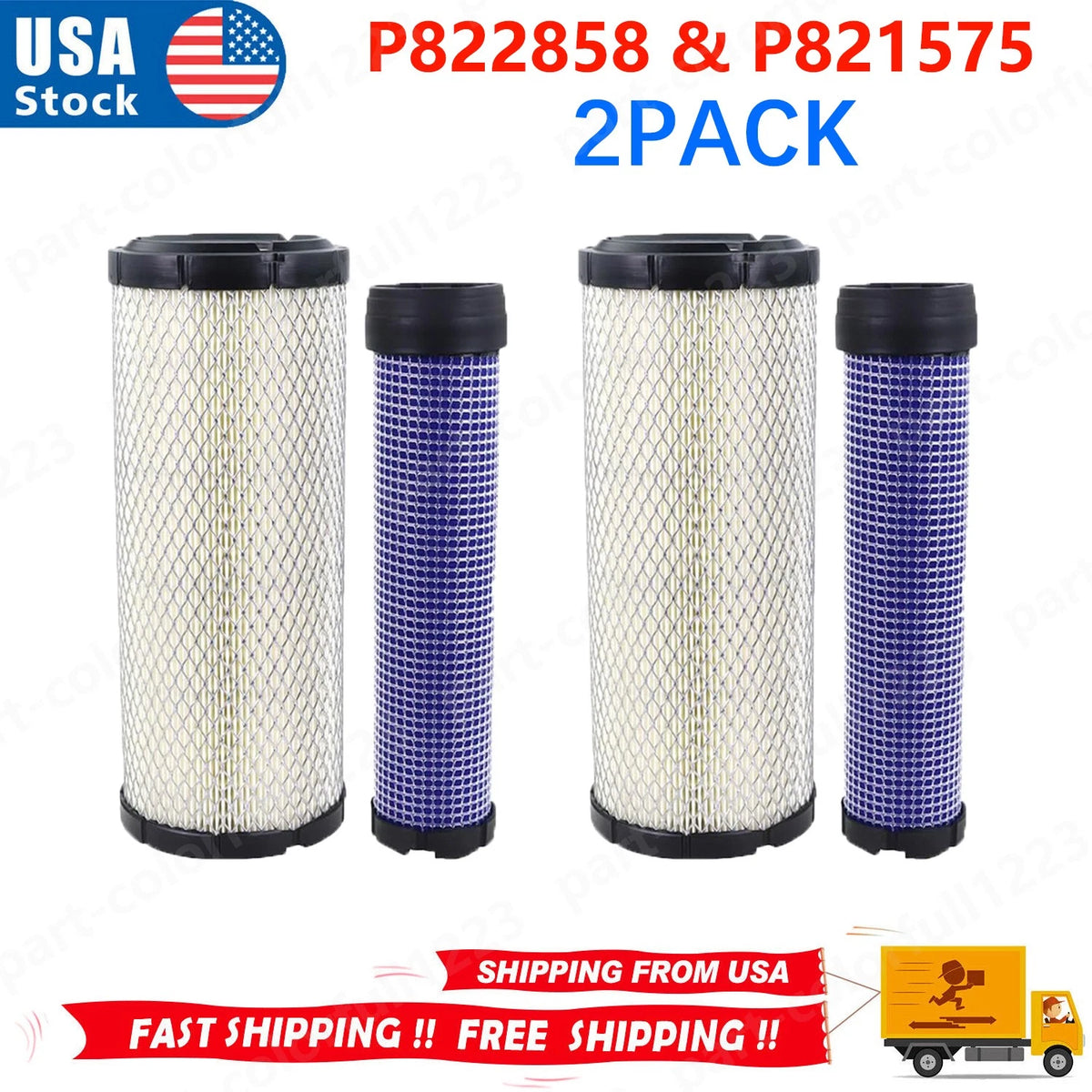 2 Inner & Air Filters for Kohler 25-083-01-S
