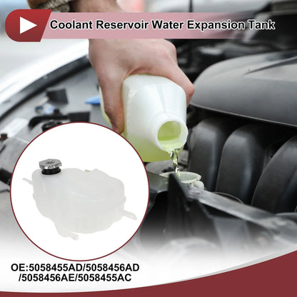 Coolant Expansion Overflow Tank with Cap No. 5058455AD for Dodge Journey (2009–2020)
