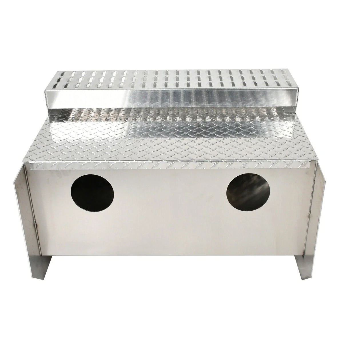 Aluminum Diamond Plate Step Tool Box for Peterbilt 378 379 389 (31"x30"x19")