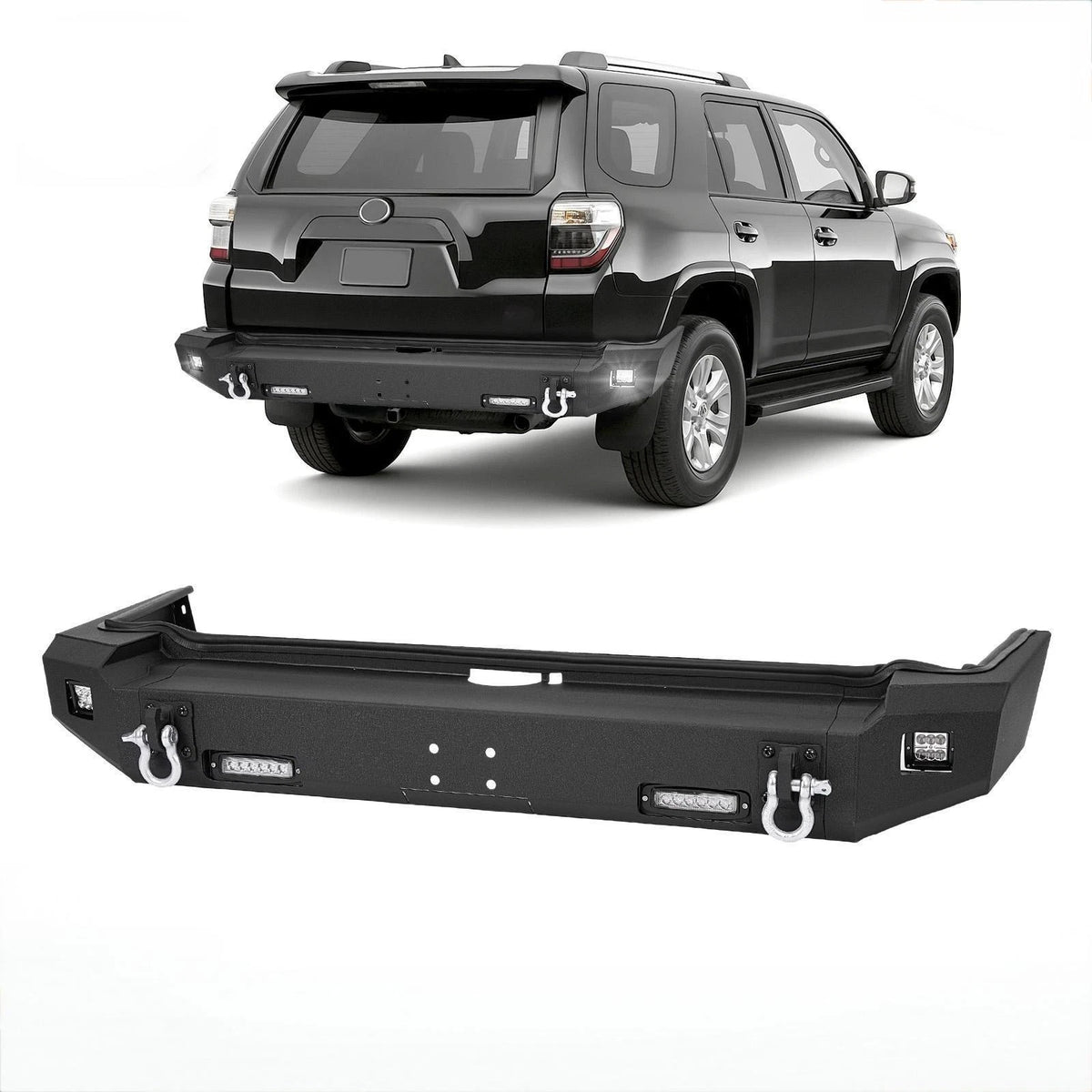 Rear Bumper Assembly for Toyota 4Runner (2010–2023) CON-A000000666 w/LED Lights