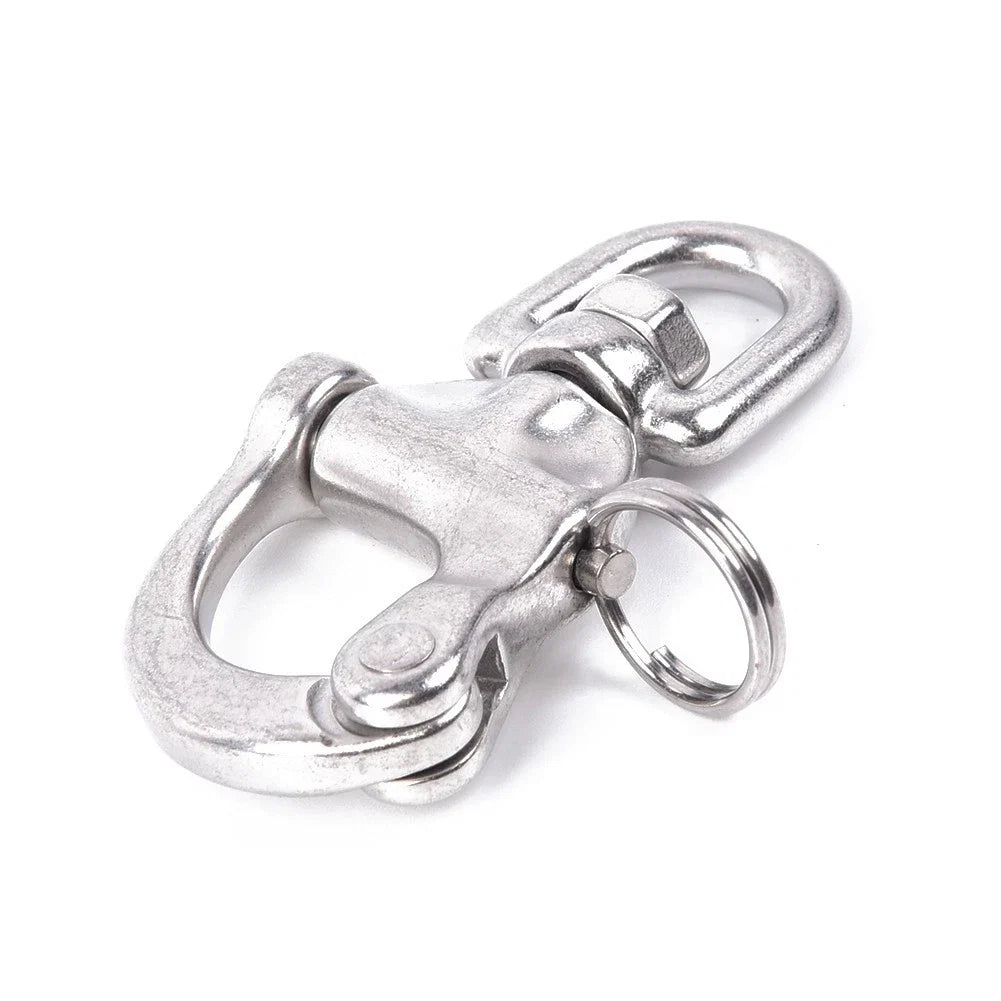 Snap Shackle for Marine Use - 70mm Marine Grade 316 Stainless Steel