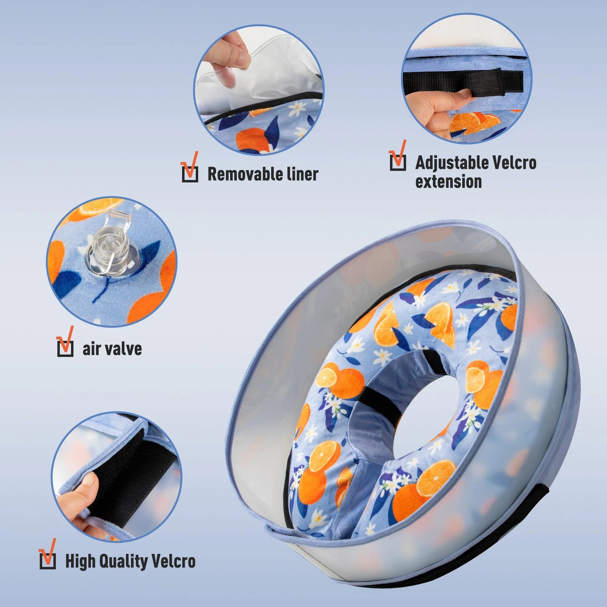 Inflatable Dog Cone for Alternative Use (Soft Collar)