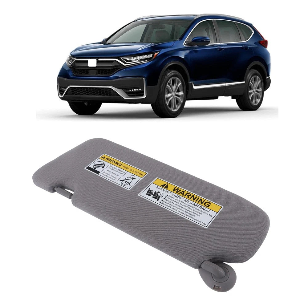 Plastic Sunvisor for Honda CR-V (2017–2022) Gray with Lights and Mirror