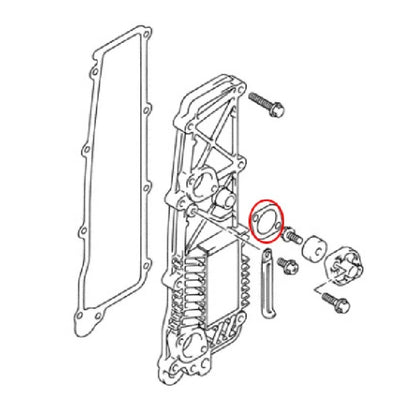 Set of 10 Protection Cover Gaskets for Suzuki Marine Outboard (11265-87E10, 11265-87E00)