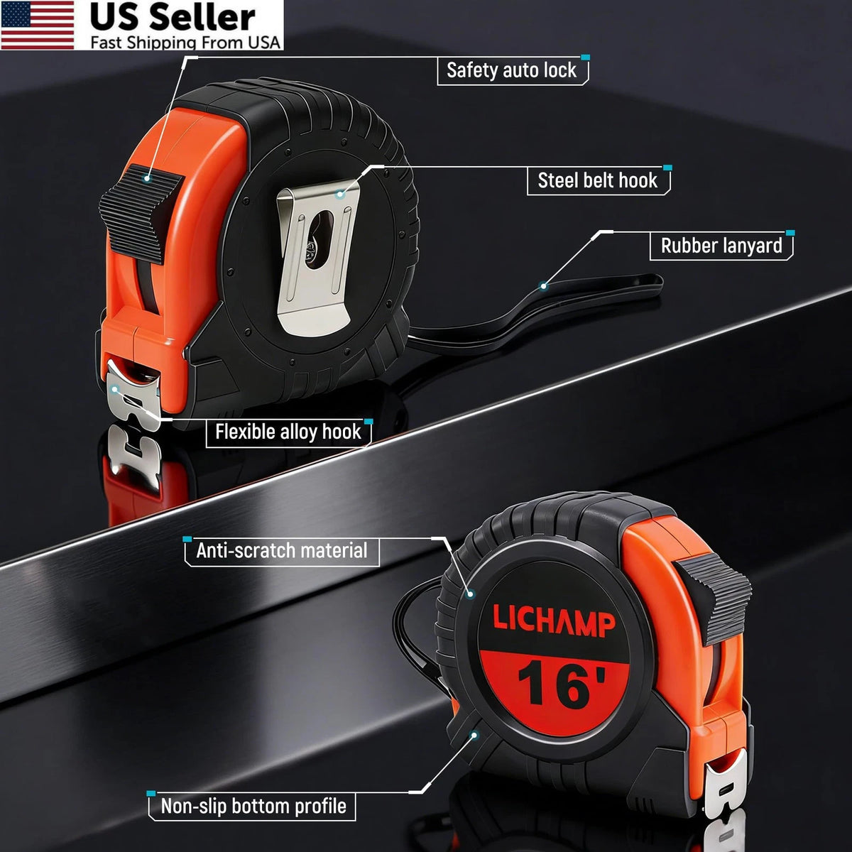 16 ft Tape Measure for LICHAMP (No Part Numbers)