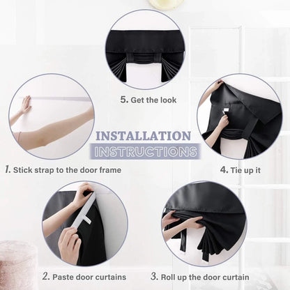 Blackout French Door Curtains for Large Door Window