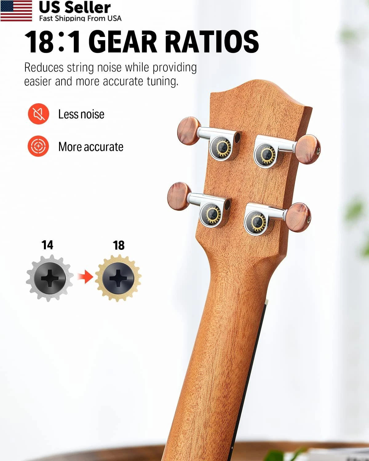 23 Inch Mahogany Concert Ukulele for Beginners