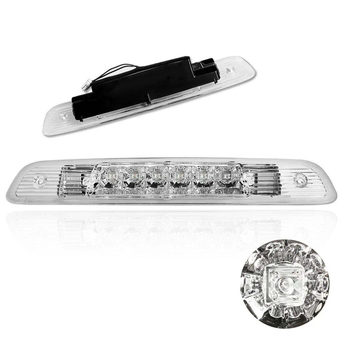 Dual Row LED Third Brake Light for Highlander (2001–2003) - Chrome