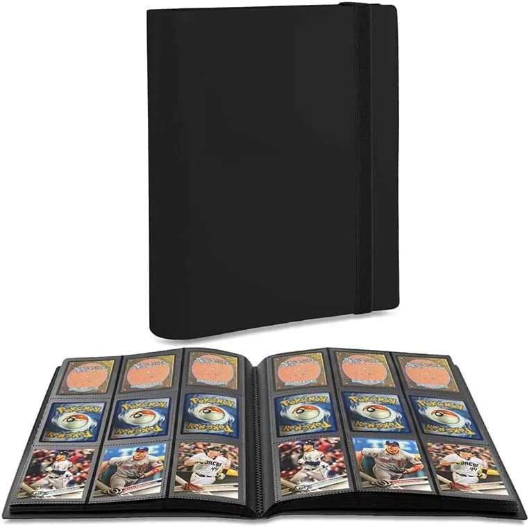 9 Pocket Trading Card Binder Album for Collectors (360 Card Capacity) Black