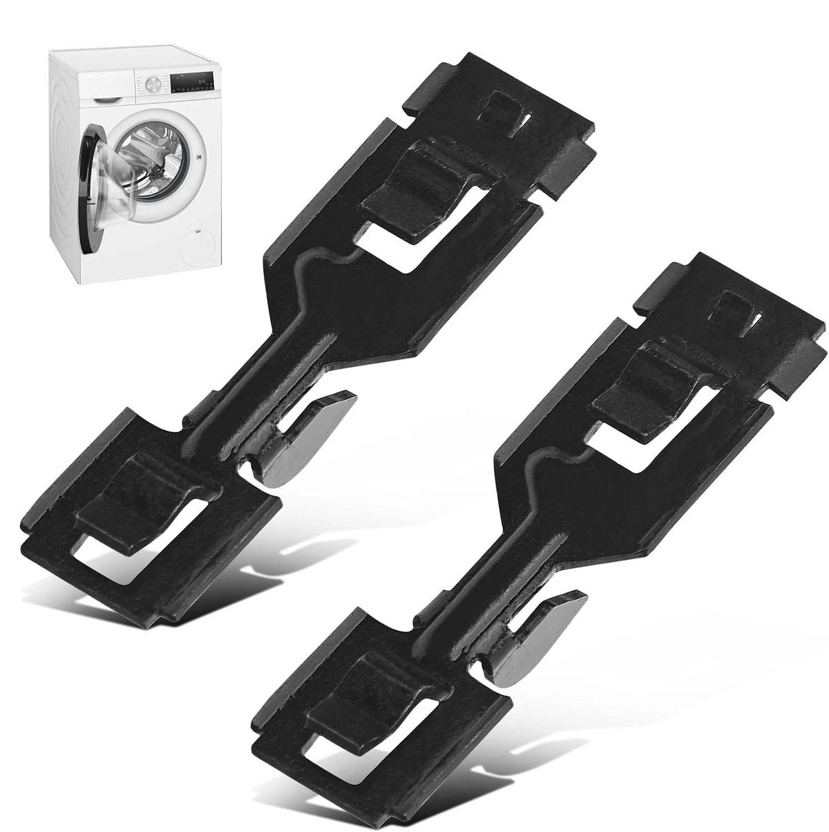2X Front Panel Clips for Dryer (W10854425)