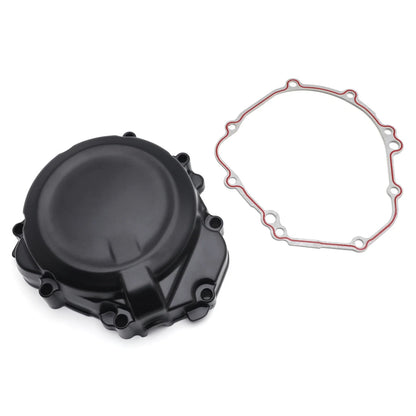 Black Left Engine Magneto Cover w/ Gasket for Suzuki GSX-S1000 (2017–2024)