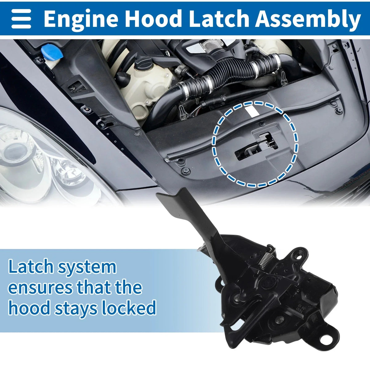 Hood Latch Assembly for Toyota Corolla (2014–2019) No. 5351002720