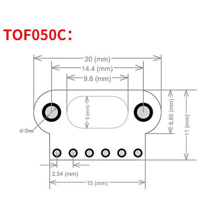 Set of 2 TOF050C Laser Ranging Sensor Module for Arduino