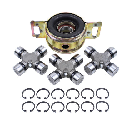 Drive Shaft Center Support Bearing and U-Joints Kit for Toyota