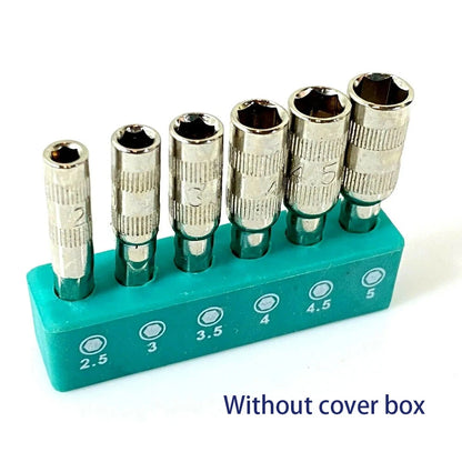 12Pcs H4 Hexagon Shank 6-Point Hex Socket Set (2.5mm-5mm)