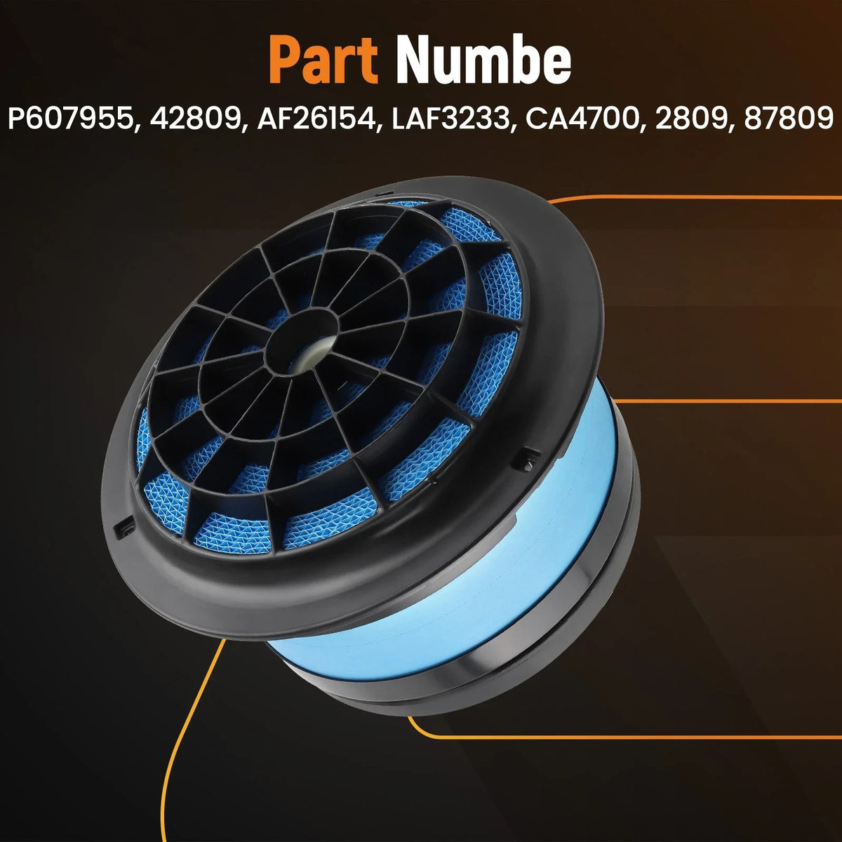 Air Filter for Freightliner M2 106/112 Business Class M2 (P60-7955, CA4700)