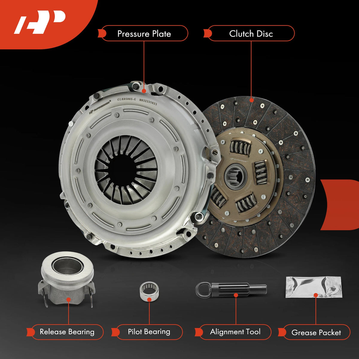 Clutch Kit for Jeep Grand Cherokee, Wrangler (1994–1996) L05065, 05-065