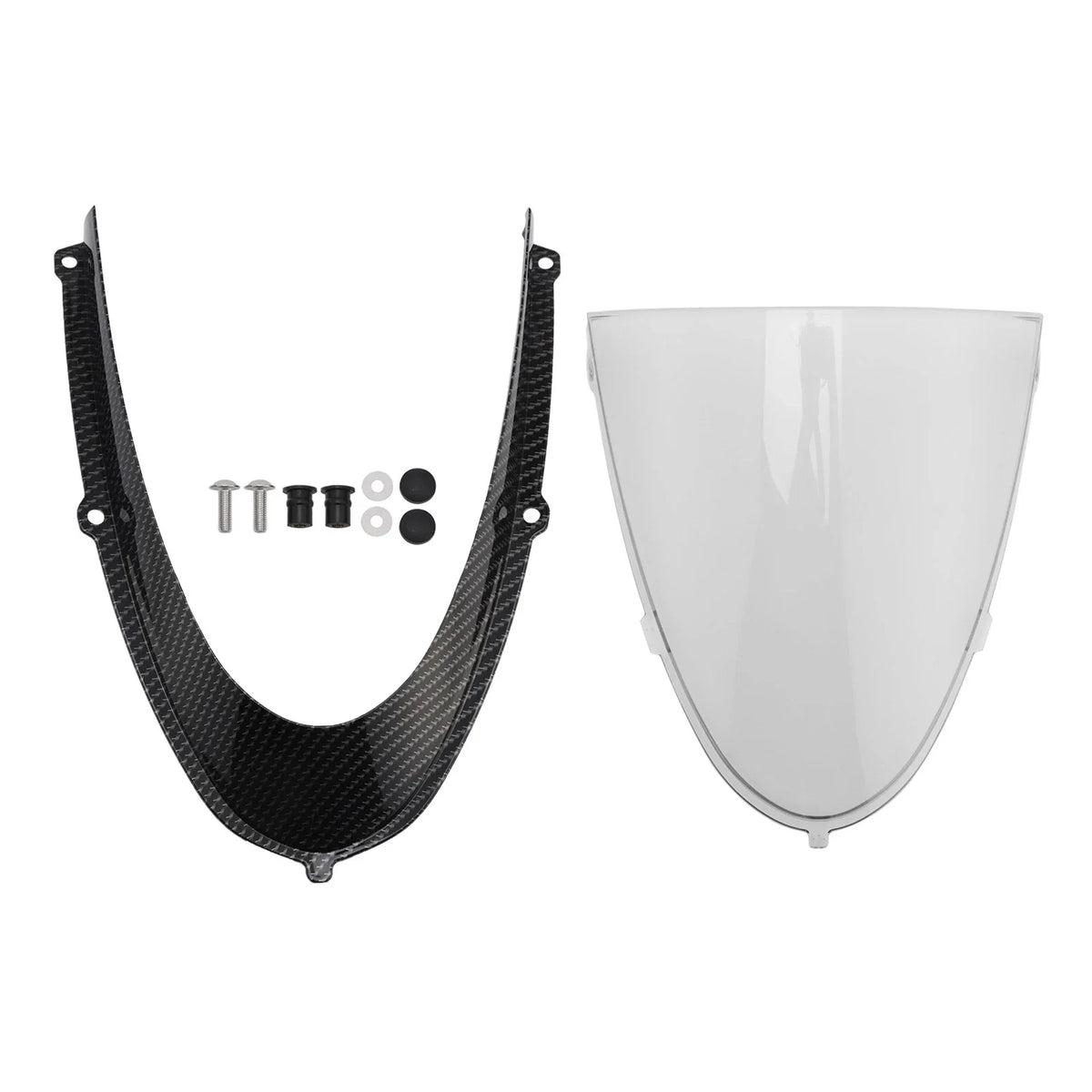 Headlight Fairing Windshield for Aprilia RS 660 (2020–2024) Simulated Carbon Clear