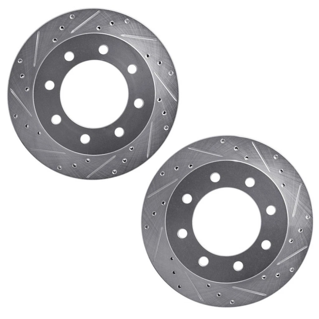 Drilled and Slotted Rotors for Chevy Express 2009–2020 (ALX-PAU-DF-7212-48013-CLA3)