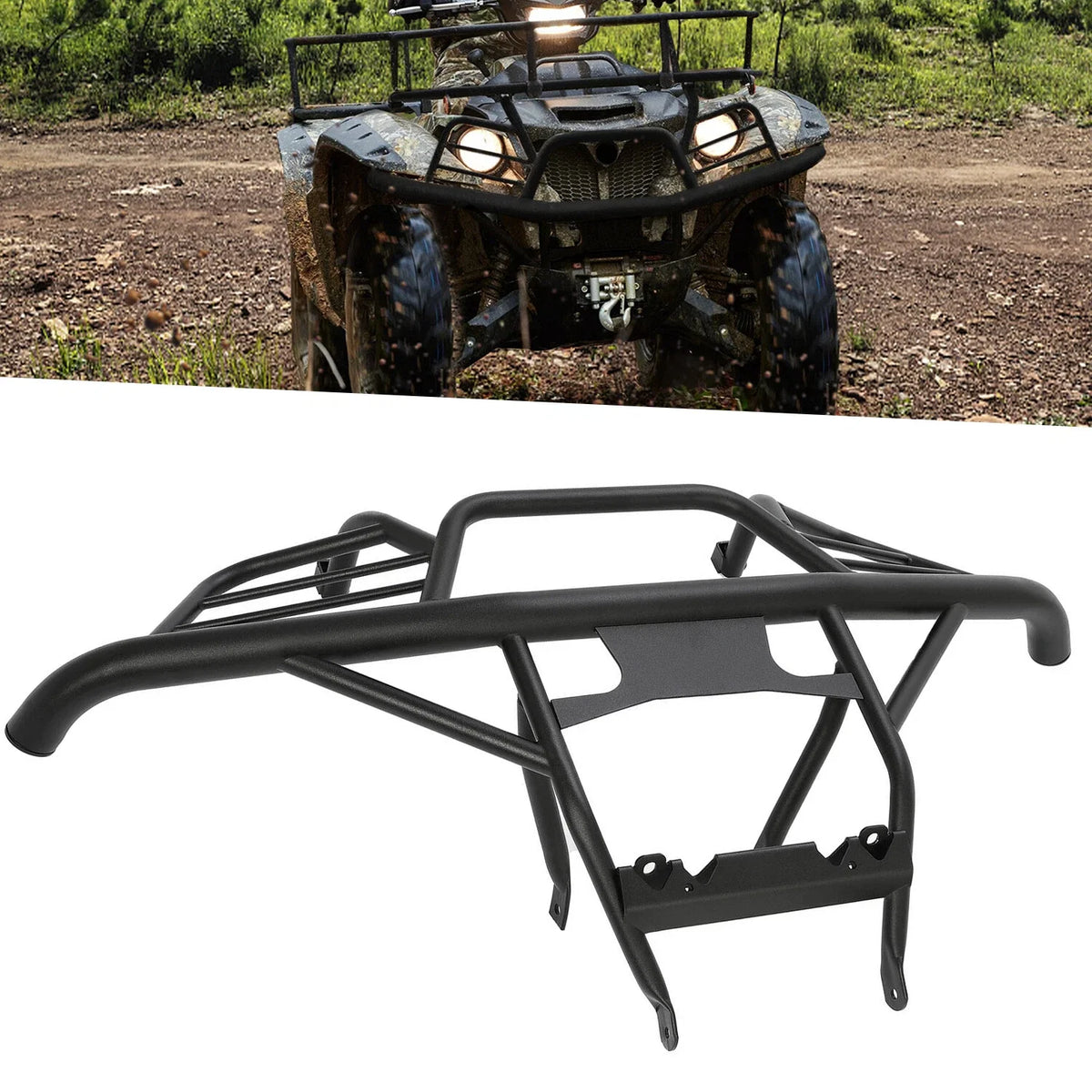 Front Bumper Brush Guard for Yamaha Kodiak 700 (B5KF84L0V000)