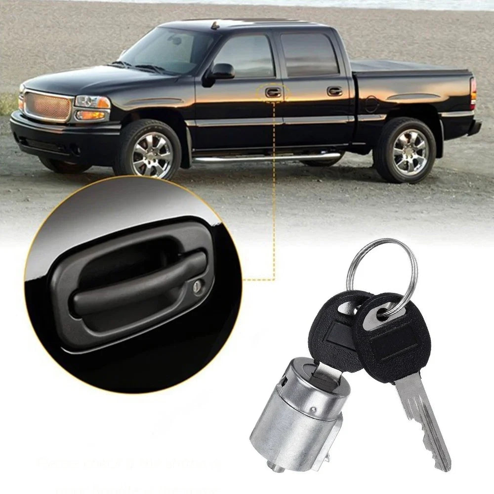 Set of 2 Door Lock Cylinders with Keys for Chevy C1500 (1995–1999)