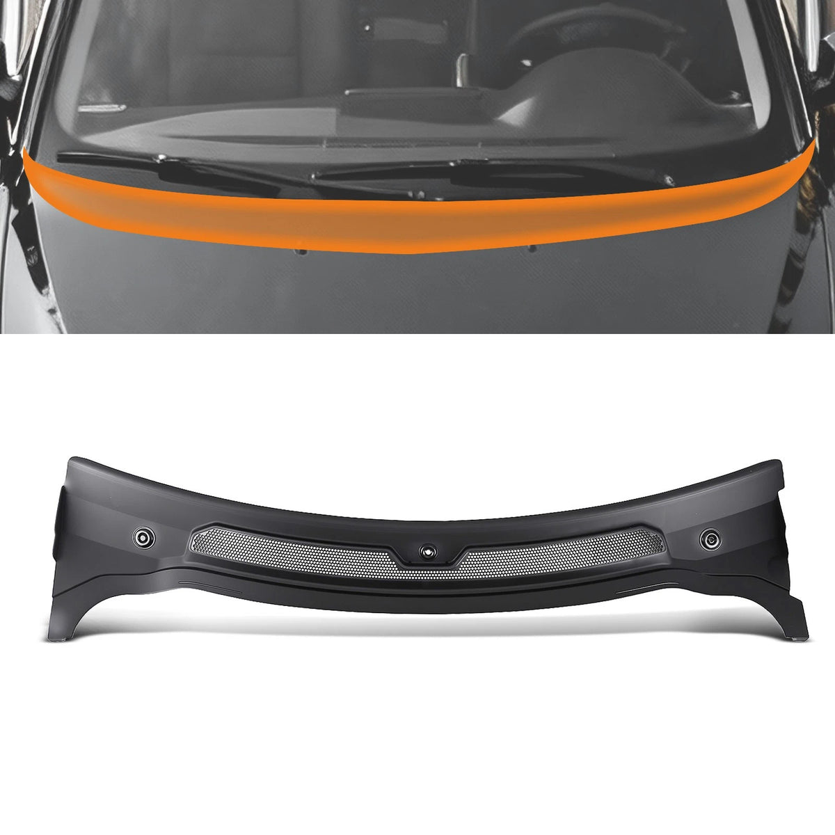 Black Front Cowl Cover for Land Rover LR3/LR4/Range Sport (2005–2016) H3MJD8