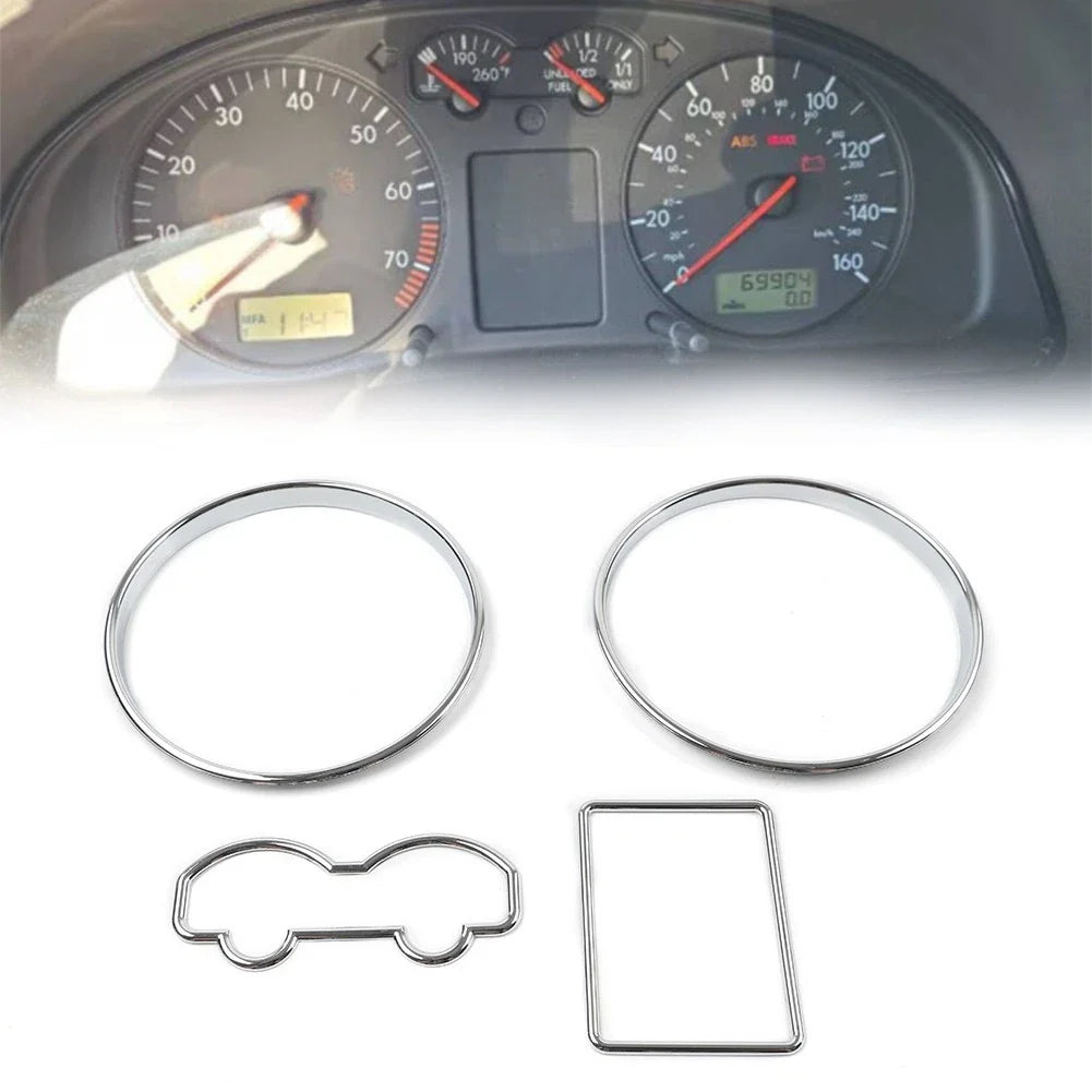 Speedometer Gauge Dial Rings Trim for VW Golf MK4, Passat B5, T4, Jetta 4, Bora