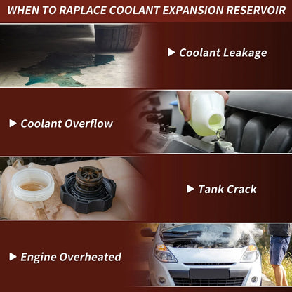 Coolant Expansion Reservoir Tank for Nissan Frontier L4 2.5L (2005–2021) No.603576