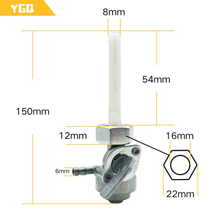 Fuel Shut Off Valve Petcock for Generator (M16X1.5mm)