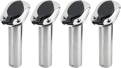 4X Stainless Steel Fishing Rod Holder for Boat (30 Degree)
