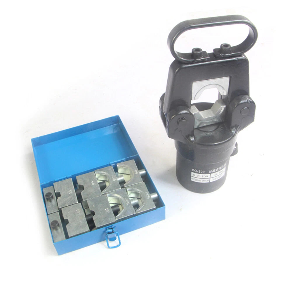 20 Ton Hydraulic Crimper Tool with 12 Dies for Cable Wire Hose Lug Terminal