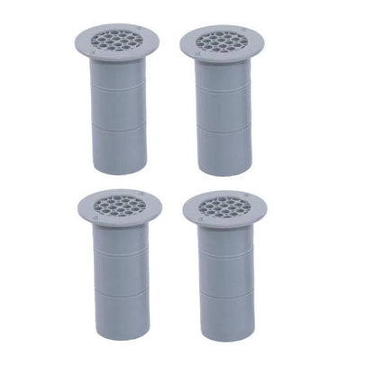Set of 4 Gas Drop Out Round Floor Vents for Caravan Motorhome (75mm x 120mm) 870934