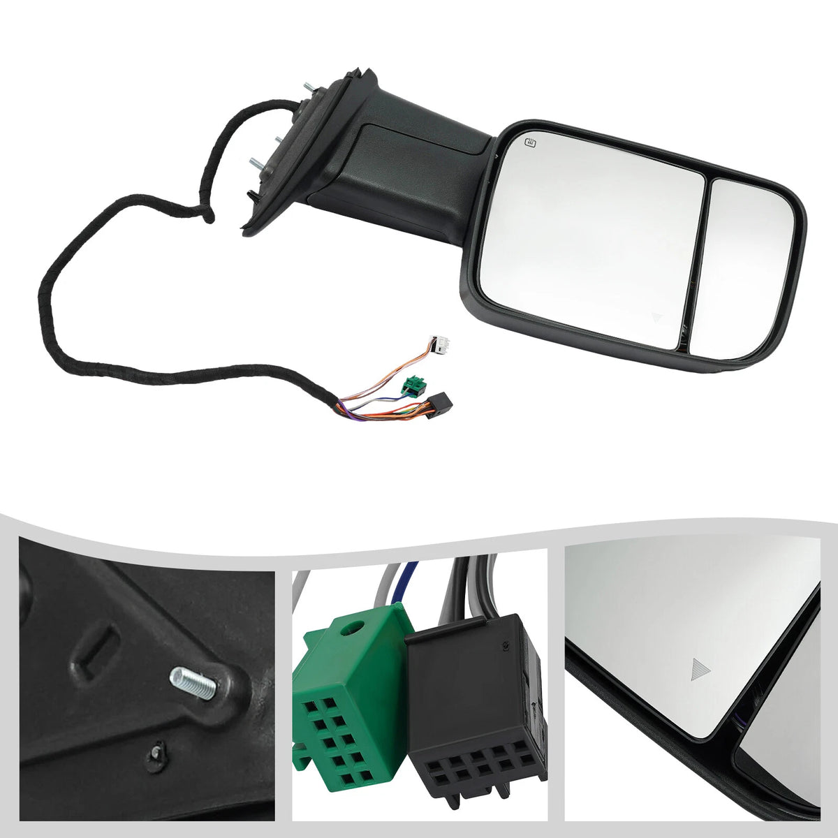 LH Left Towing Mirror for Ram 2500 3500 (2019–2021)