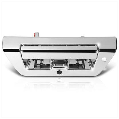 Chrome Rear Door Gate Handle for Ford F150 (2015–2020) w/Key, Camera, LED Hole