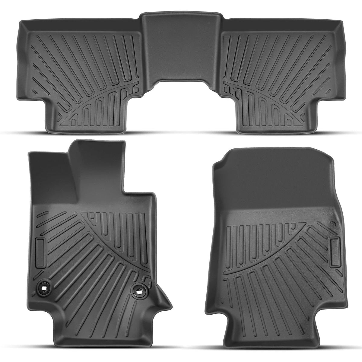TPE Floor Mats for Toyota RAV4 Hybrid (2019–2024) All Weather Rubber