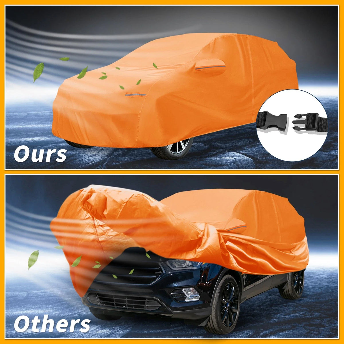 Waterproof Car Cover for Ford Escape (2013–2019) 210D-PU with Zipper