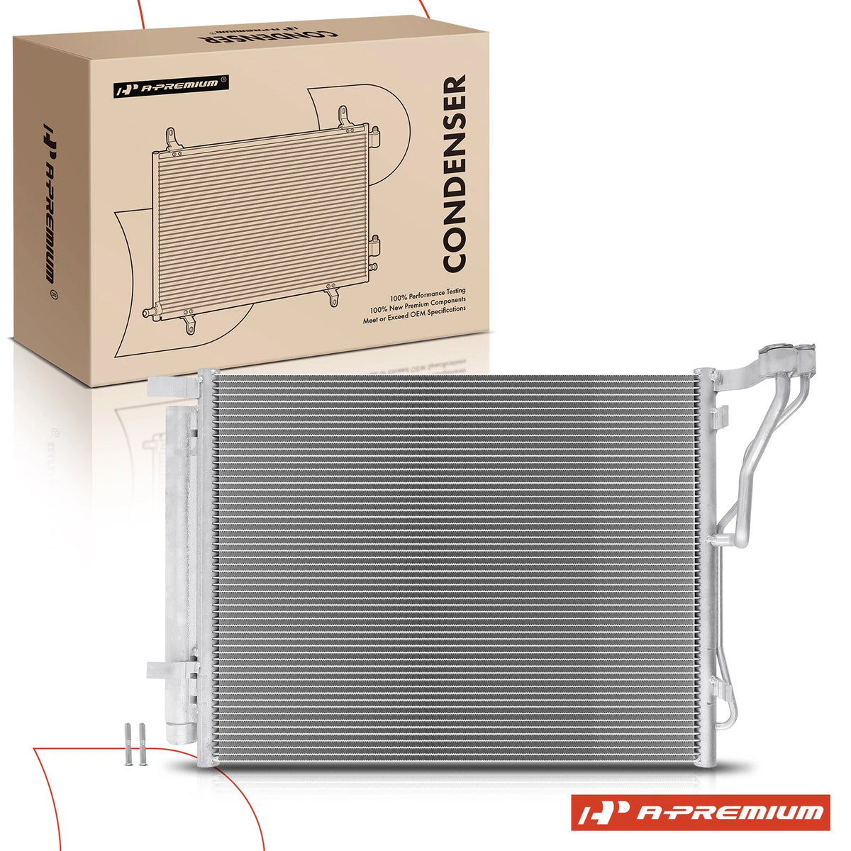 A-Premium A/C Condenser Set for Kia Optima Hyundai 2.0L (2011–2015) 976063Q000, 3985