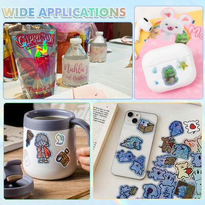 Koala Printable Holographic Vinyl Sticker Paper for Inkjet (No Part Numbers)