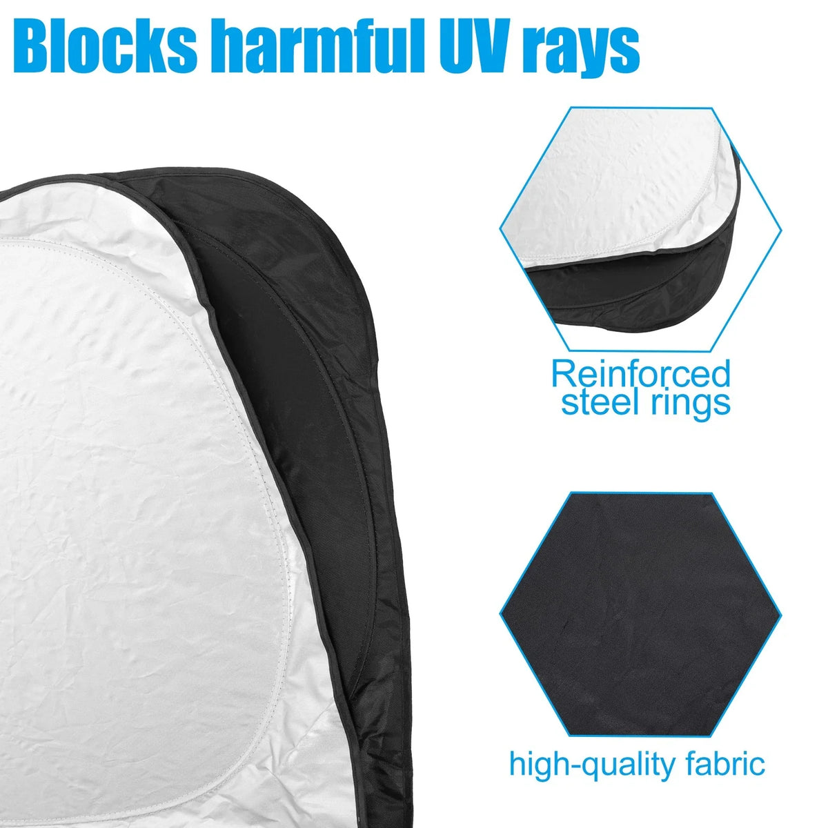 Foldable Windshield Sun Shade for Chevrolet Express (1996–2022) 172x87cm