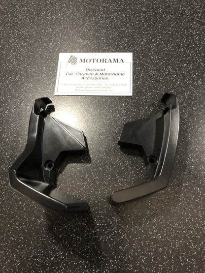 Set of 2 Leadrail Endplates for OMNISTOR/THULE 6200 Awning (Black)