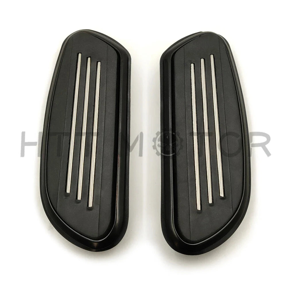 Black Streamline Passenger Floorboard for Harley Touring Road Street Glide (1993–2019)