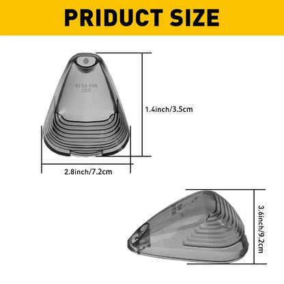 Smoked Cab Roof Running Marker Light Covers for Ford F250 F350