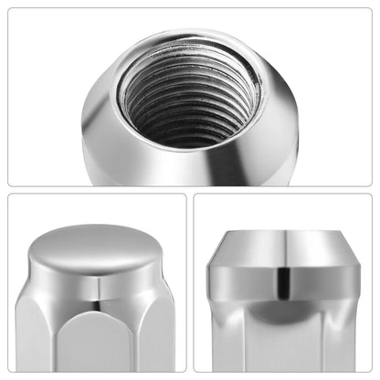 Chrome M14x1.5 Lug Nuts Bulge Acorn for GMC Yukon (1992–2024)