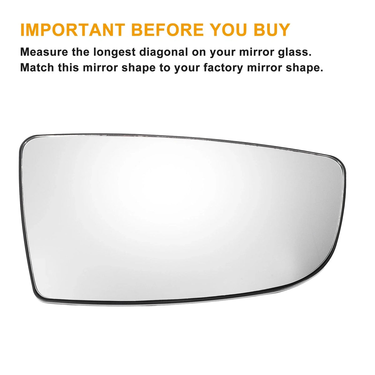 Pair Mirror Glass w/ Back Non-heated for Ford Transit T150 (2015–2023)