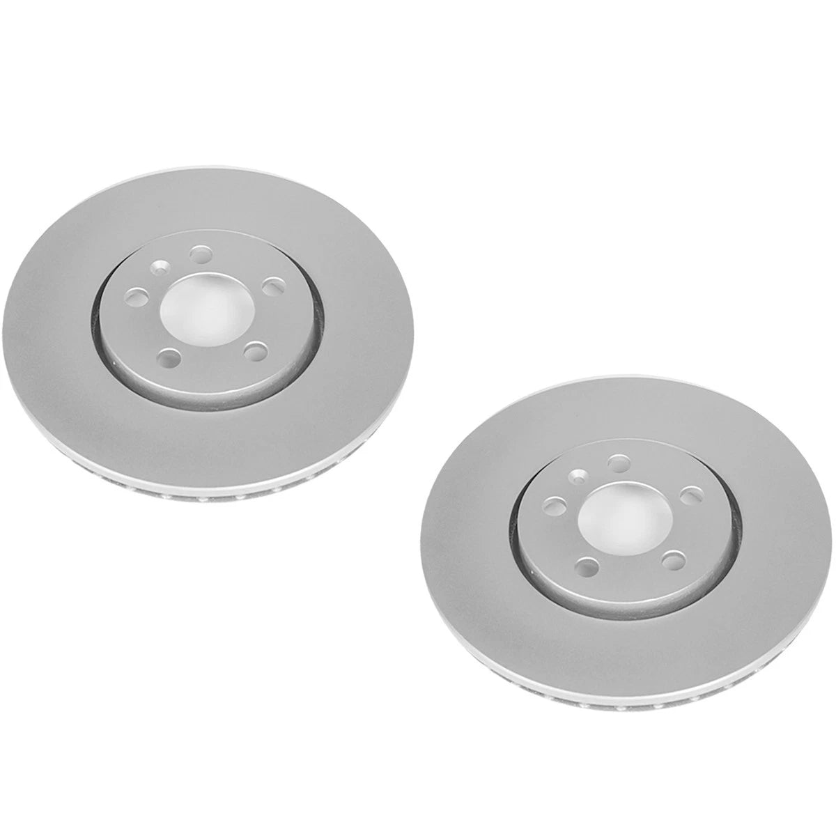 Set of 2 Powerstop Brake Discs Front for VW Beetle Golf (1998–2010)