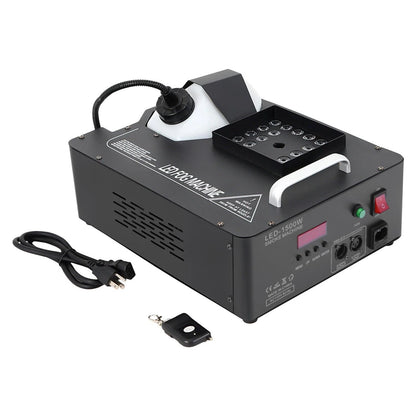 Smoke Fog Machine Vertical UP-Spray RGB 24-LED 1500W Stage Fogger