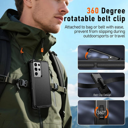 Pilaru Holster with Belt Clip for Samsung Galaxy S21 Ultra